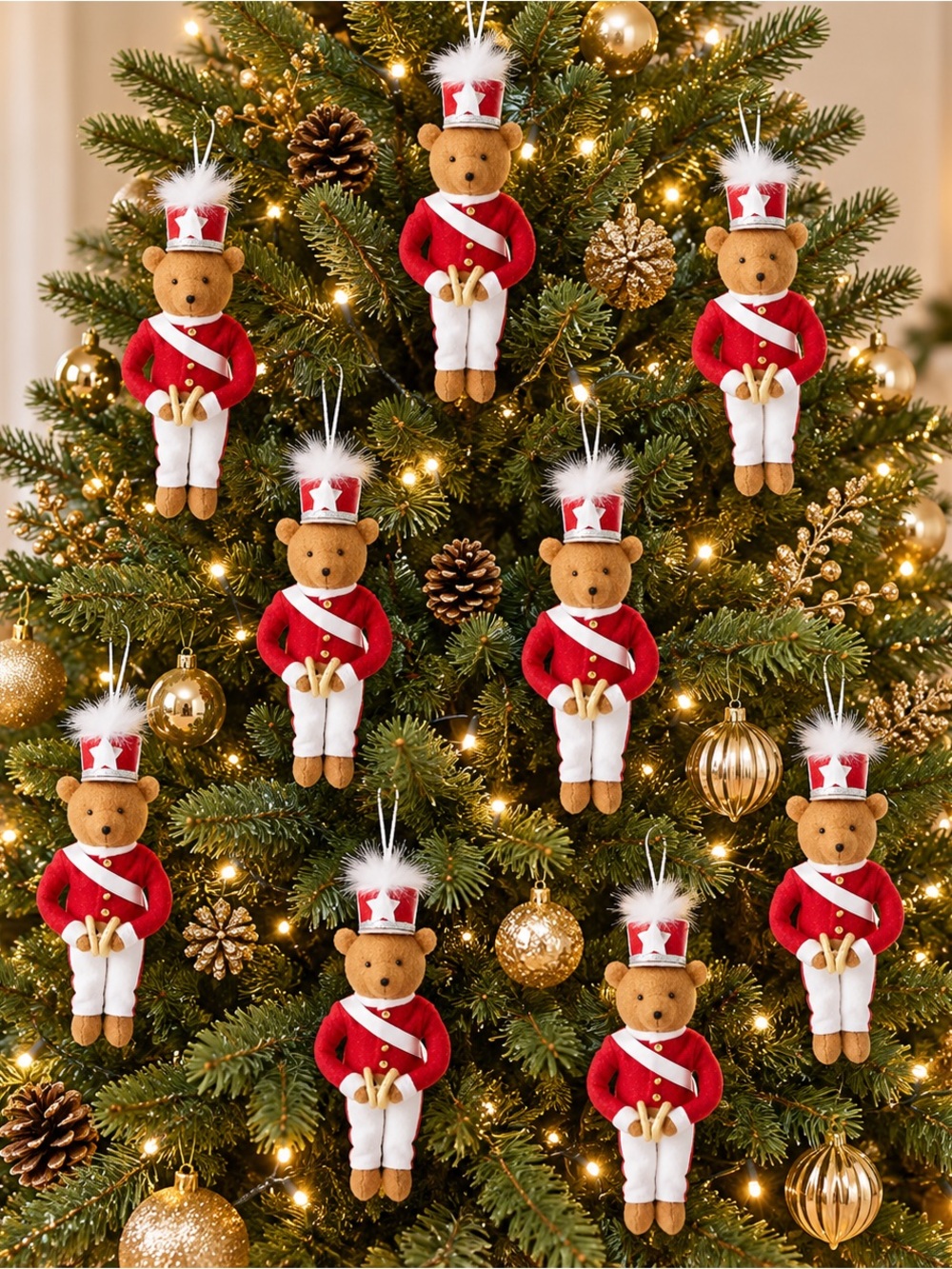 10 x Macy’s Holiday Lane Bear Nutcracker Ornament